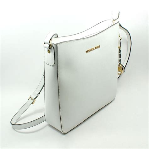 michael kors leather white bag|genuine leather Michael Kors purses.